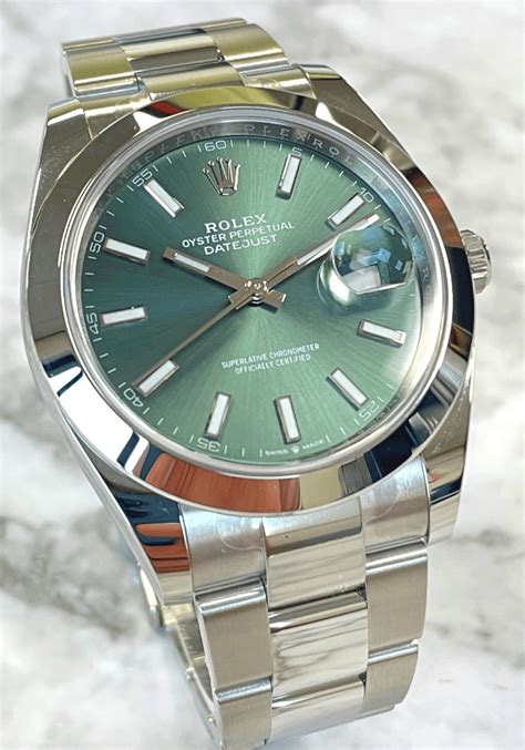 rolex datejust green 41|rolex datejust 41 price uk.